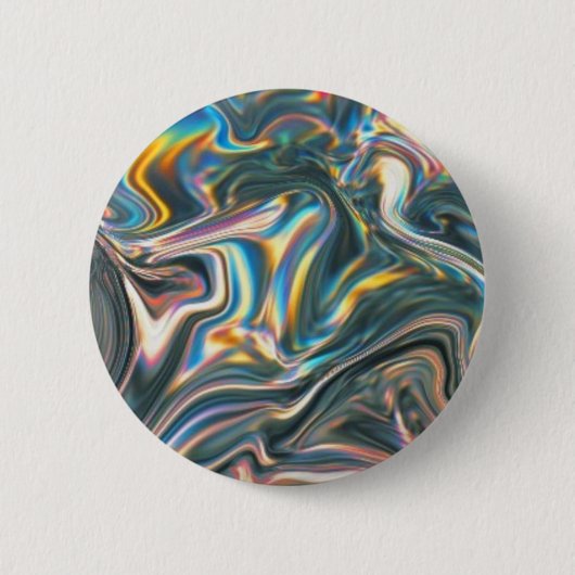 Holografisch Chrome Ronde Button 5,7 Cm (Voorkant)