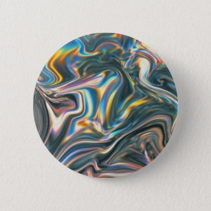 Holografisch Chrome Ronde Button 5,7 Cm