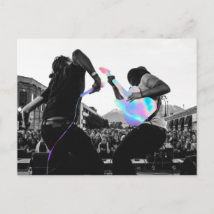 Holografisch concert briefkaart