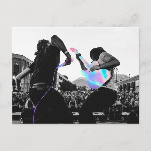Holografisch concert briefkaart (Voorkant)