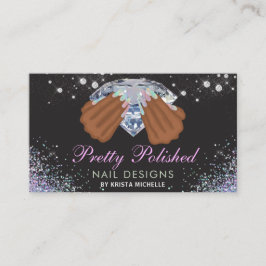 Holografisch diamantnagels Visitekaartje