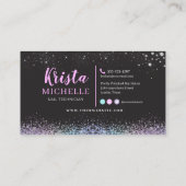 Holografisch diamantnagels Visitekaartje (Achterkant)