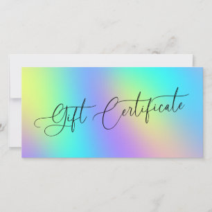 Holografisch Eenhoorn Zakelijk Cadeau Certificaat