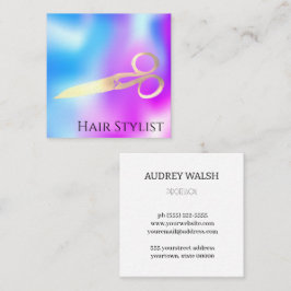 Holografisch eenvoudig modern vierkant visitekaart vierkante visitekaartje