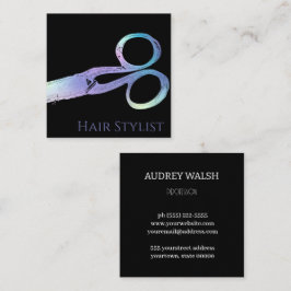 Holografisch eenvoudig modern vierkant visitekaart vierkante visitekaartje