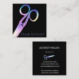 Holografisch eenvoudig modern vierkant visitekaart vierkante visitekaartje