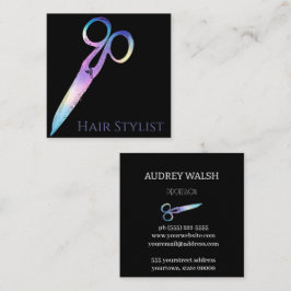 Holografisch eenvoudig modern vierkant visitekaart vierkante visitekaartje