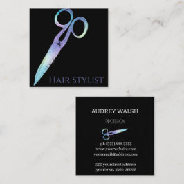 Holografisch eenvoudig modern vierkant visitekaart vierkante visitekaartje