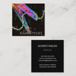 Holografisch eenvoudig modern vierkant visitekaart vierkante visitekaartje