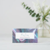 Holografisch effect QR-visitekaartje Visitekaartje (Staand voorkant)