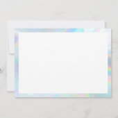 Holografisch Elegant Merci Custom Hartelijk dank Kaart (Achterkant)