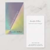 Holografisch elegante luxe glans visitekaartje (Voorkant / Achterkant)