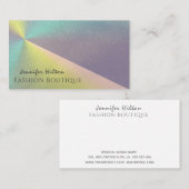 Holografisch elegante luxe glans visitekaartje (Voorkant / Achterkant)