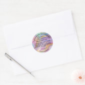Holografisch en goudgemarmerd label voor vaste par (Envelop)