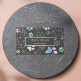 Holografisch en houtskoolpootpapier visitekaartje