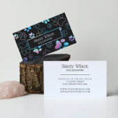 Holografisch en houtskoolpootpapier visitekaartje