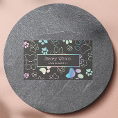 Holografisch en houtskoolpootpapier visitekaartje