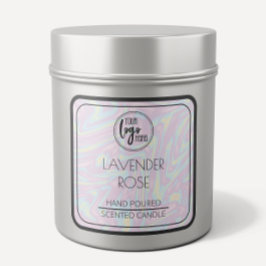 Holografisch en zwart Uw Logo-sojakaneletiket Vierkante Sticker