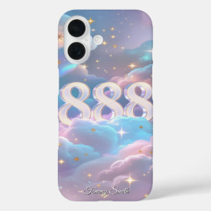 Holografisch engelennummer – kosmische manifestati iPhone 16 hoesje