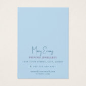 Holografisch fabric effect oorenkaart visitekaartje (Achterkant)