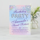 Holografisch Feest Kaart (Staand voorkant)