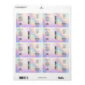 Holografisch gekleurde Dropperfleslabels Etiket (Full Sheet)