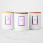 Holografisch gekleurde zilver Glitter-productlabel Voedselcontainer Etiket (Flessen)