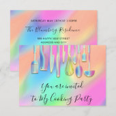 Holografisch gereedschap voor restaurants met een  kaart (Voorkant / Achterkant)