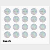 Holografisch glam Glitter Elegant Sparkles Beaukle Ronde Sticker (Vel)