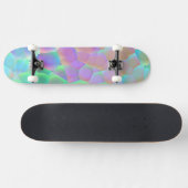 Holografisch glazen patroon, iriserende kleuren persoonlijk skateboard (Horizontaal)