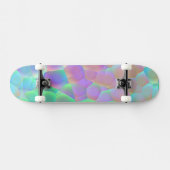 Holografisch glazen patroon, iriserende kleuren persoonlijk skateboard (Horizontaal)