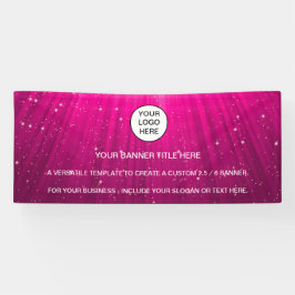 Holografisch glinsterende opaal iriserende reclame spandoek