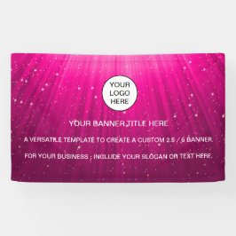 Holografisch glinsterende opaal iriserende reclame spandoek