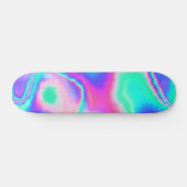Holografisch glitch persoonlijk skateboard (Horizontaal)
