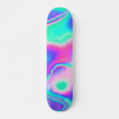 Holografisch glitch persoonlijk skateboard (Voorkant)