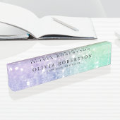  holografisch glitter Girly Glamoureus Naambordje