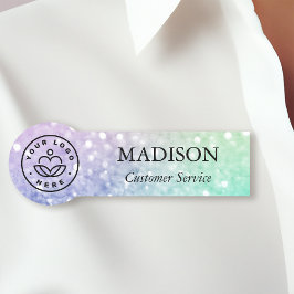  holografisch glitter Girly Glamoureus Naamplaatje