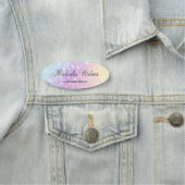  holografisch glitter Girly Glamoureus Naamplaatje (In situ)