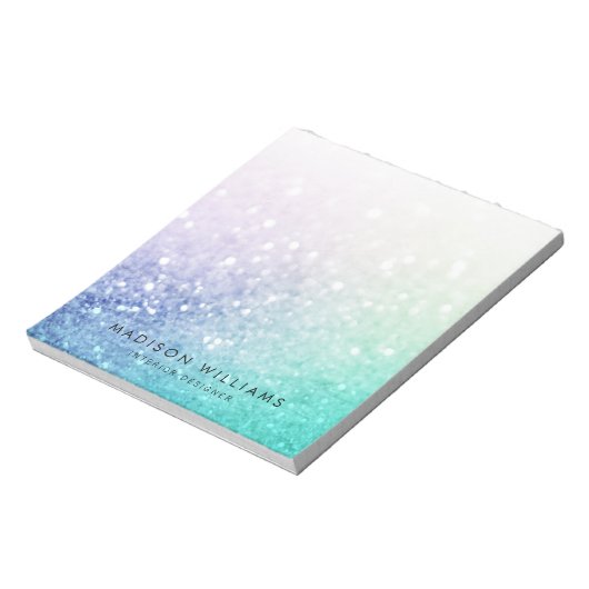 holografisch glitter Girly Glamoureus Notitieblok (Linkerzijde)