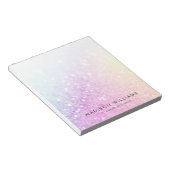 holografisch glitter Girly Glamoureus Notitieblok (Schuin)