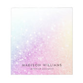 holografisch glitter Girly Glamoureus Notitieblok (Voorkant)