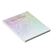 holografisch glitter Girly Glamoureus Notitieblok (Schuin)