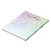 holografisch glitter Girly Glamoureus Notitieblok (Linkerzijde)