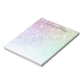 holografisch glitter Girly Glamoureus Notitieblok (Linkerzijde)