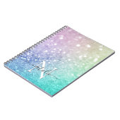  holografisch glitter Girly Glamoureus Notitieboek (Linkerzijde)