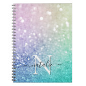  holografisch glitter Girly Glamoureus Notitieboek (Voorkant)