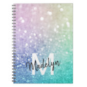  holografisch glitter Girly Glamoureus Notitieboek (Voorkant)