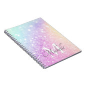  holografisch glitter Girly Glamoureus Notitieboek (Rechterzijde)