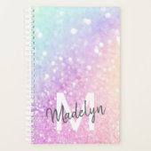 holografisch glitter Girly Glamoureus Planner (Voorkant)