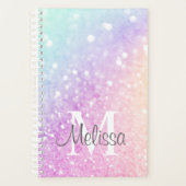 holografisch glitter Girly Glamoureus Planner (Voorkant)